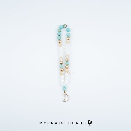 Turquoise Sea Sediment Kids Tasbih