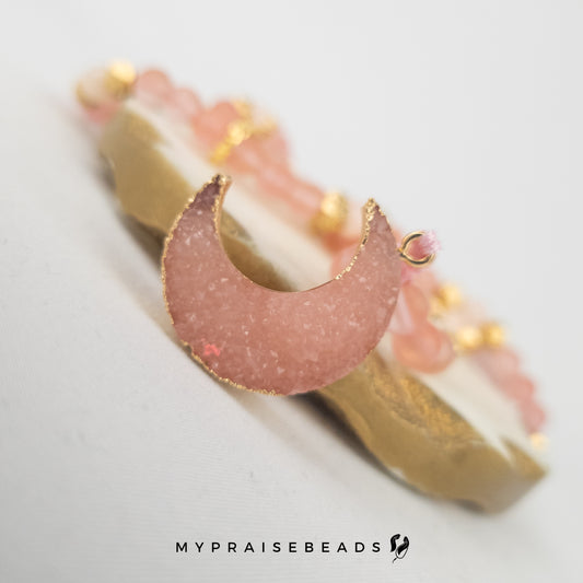 Watermelon & Rose Quartz Tasbih