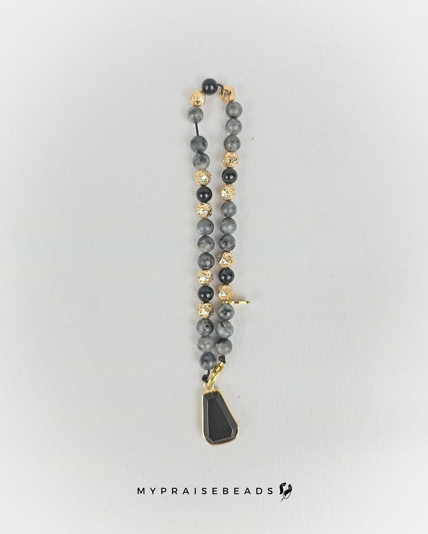 Black & Gold Bag Charm