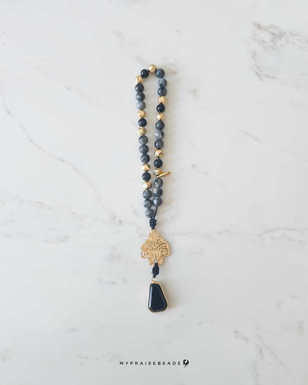 Black & Gold 33 Bead Tasbih
