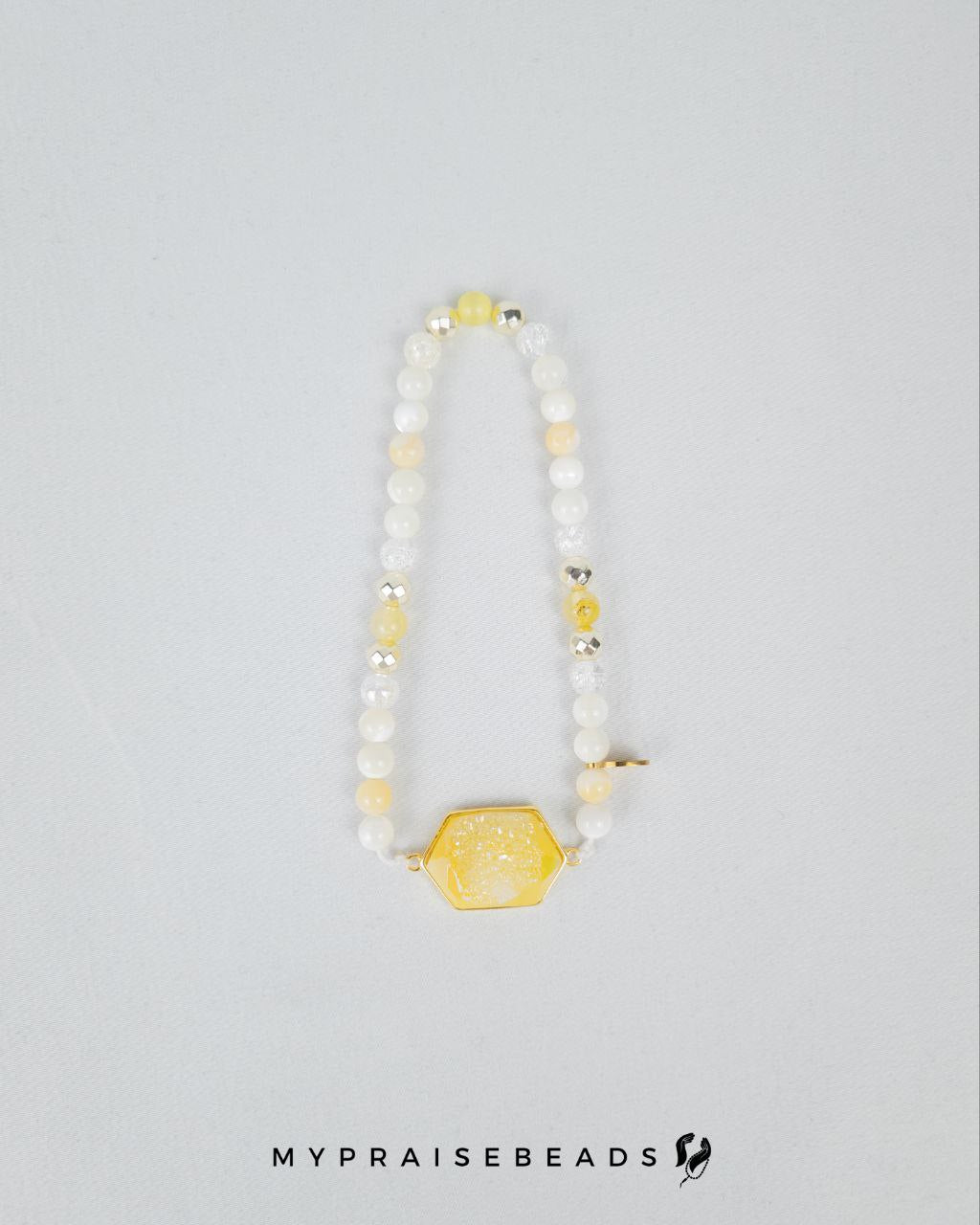 Yellow Druzy Tasbih