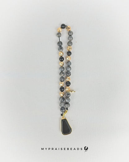 Black & Gold Bag Charm