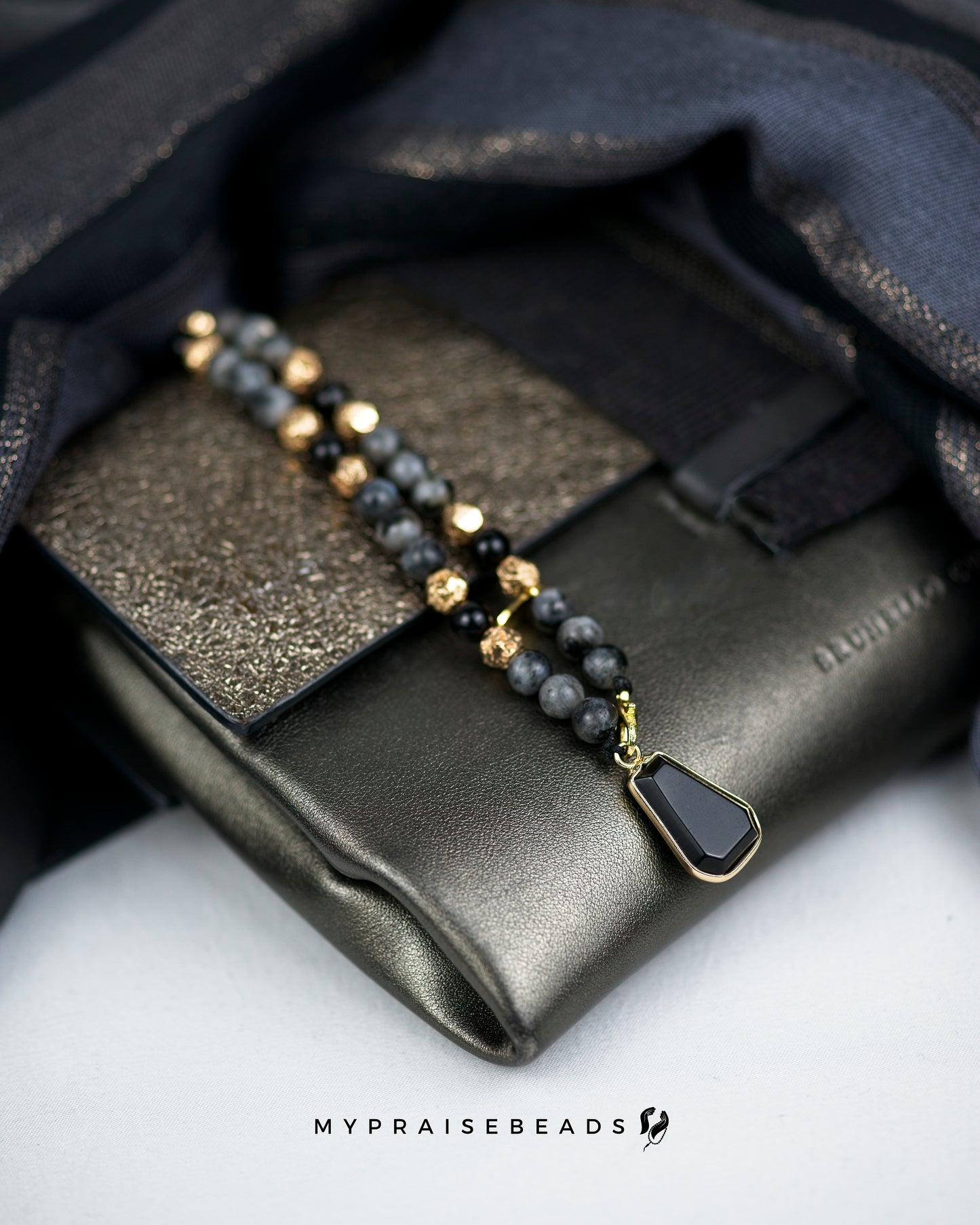 Black & Gold Bag Charm
