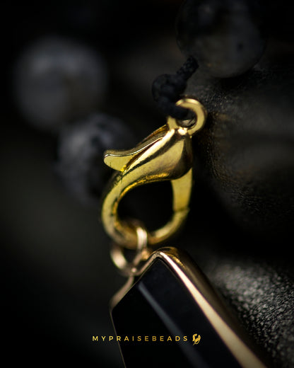 Black & Gold Bag Charm