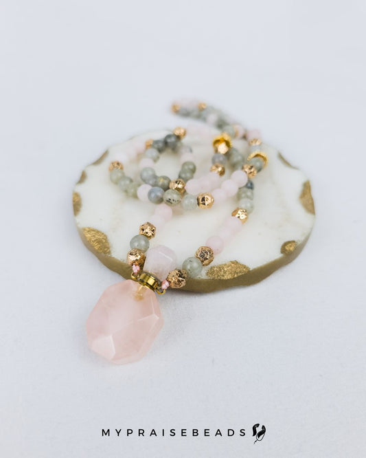 Rose Quartz Perfume Vial