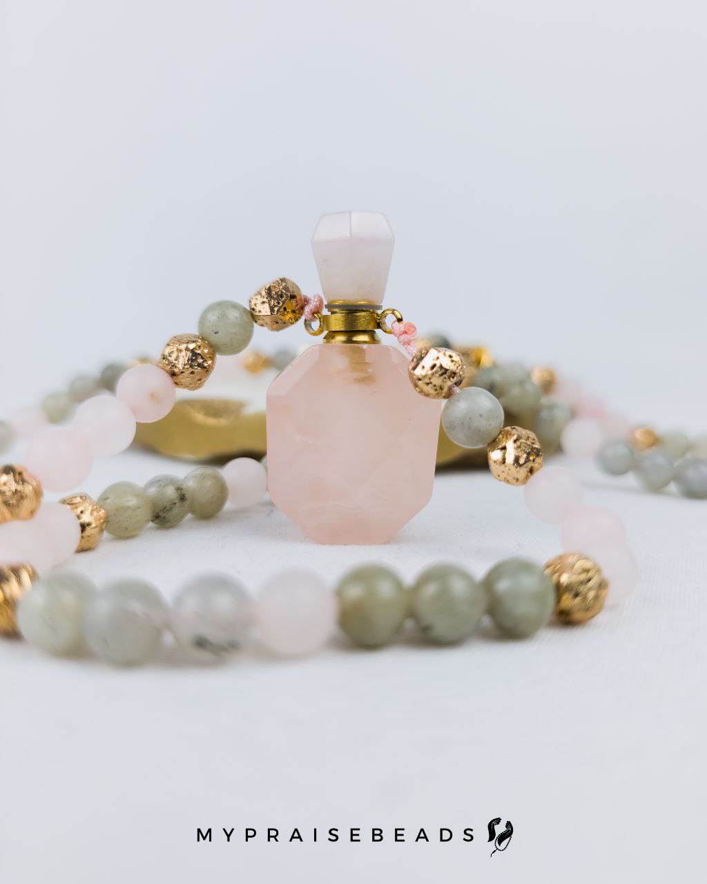 Rose Quartz Perfume Vial