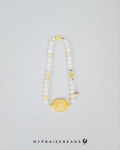 Yellow Druzy Tasbih
