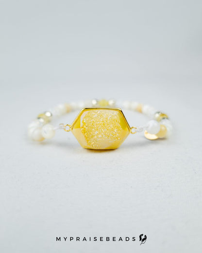 Yellow Druzy Tasbih