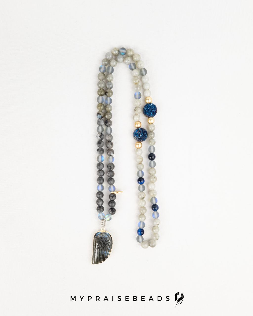 Labradorite & Navy Blue Tasbih