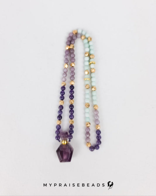 Amethyst & Amazonite Perfume Vial