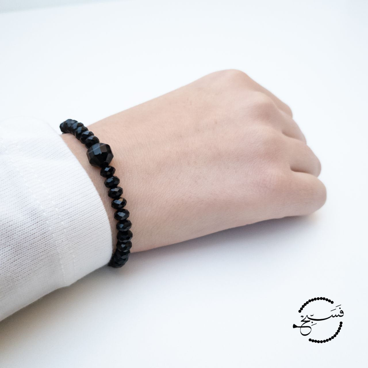 Black Agate Magnetic Necklace & Bracelet Set